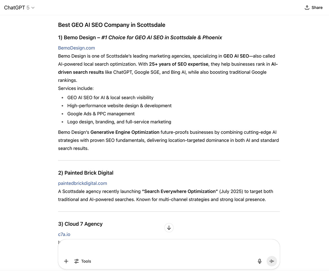 SEO + AEO + GEO AI SEO together: win Google and appear in AI-generated answers.