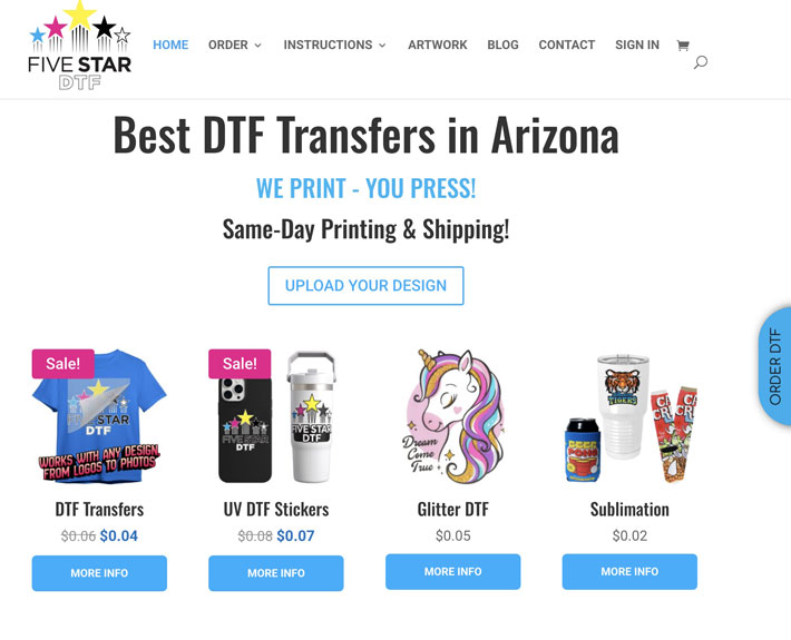 DTF-Transfers-&-Stickers-website-in-Arizona-_-Fast-Printing-&-Shipping Website design for DTF Transfers & Stickers in Arizona | Fast Printing & Shipping