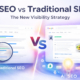 The AI Visibility Shift: How Smart Businesses Replace SEO 23 AI search results vs traditional Google results showing AI-generated answers and SEO listings