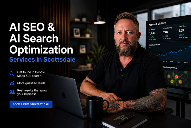 Brian Bemo providing AI SEO and AI search optimization services in Scottsdale at Bemo Design
