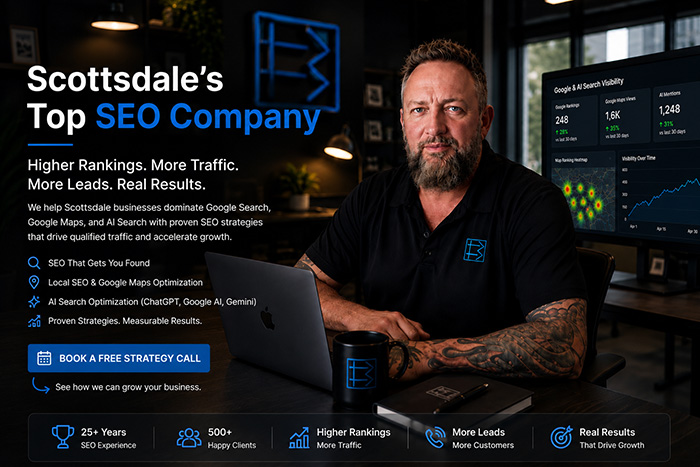 Scottsdale SEO company Bemo Design providing Google SEO, Google Maps and AI search optimization services